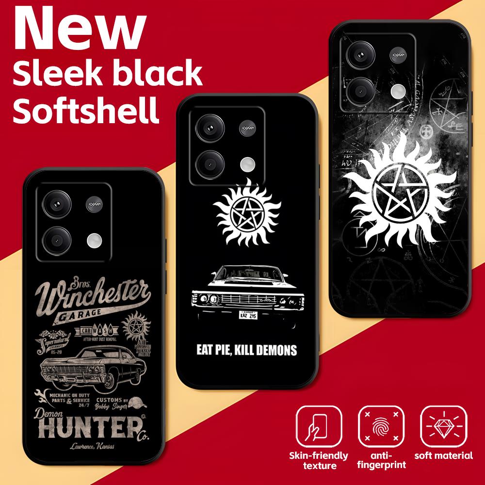 Computer Case - Stijlvolle telefoonhoes met Supernatural-motief voor Redmi