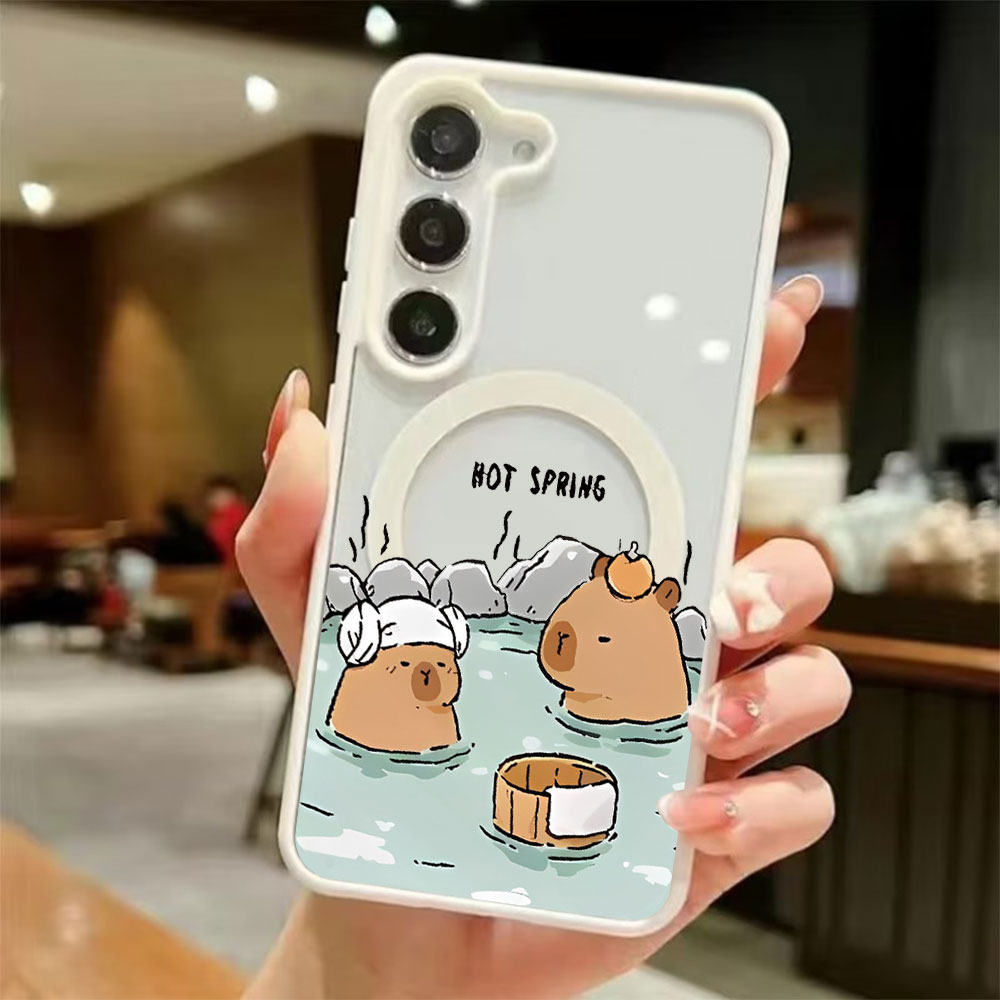 Computer Case - Transparante magnetische telefoonhoes voor Samsung Galaxy