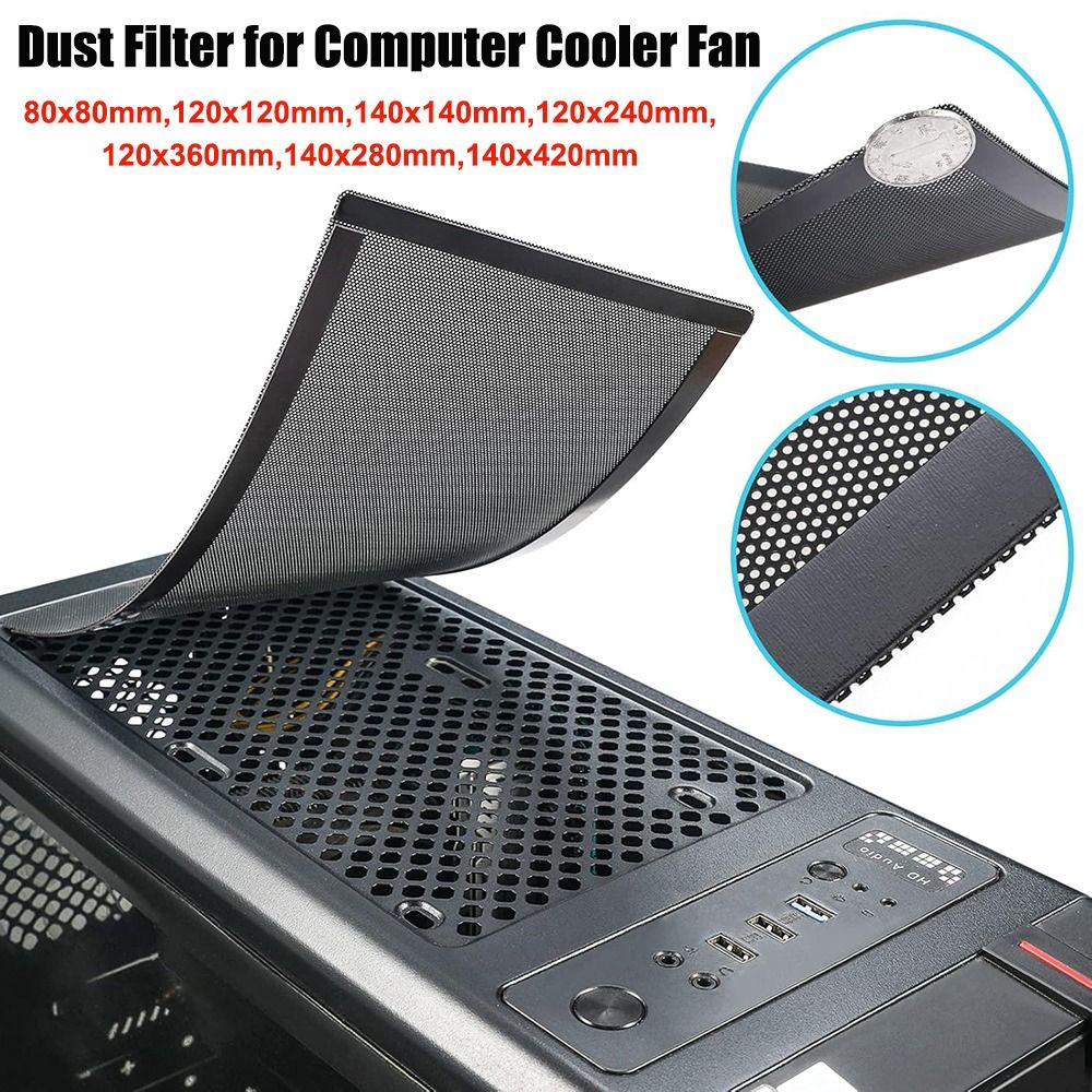 Nieuwe PVC Stoffilterkap Zwart - Dust Filter Pc recensie en prijs